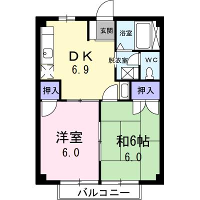 ニューシティサワハタ 205【管理NO：1-003860301-02050】 ★家具家電は申し込み後に搬入します★の物件画像