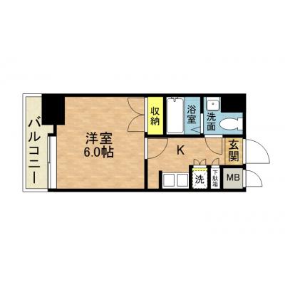 さくらす中洲川端48【呉服町駅2分・洗面台あり】の物件画像