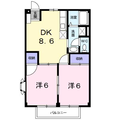 メゾンエクセルＫＢ 105【管理NO：1-004664502-01050】 ★家具家電は申し込み後に搬入します★の物件画像