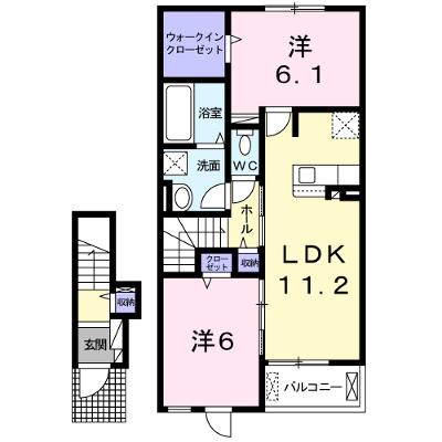 エスポワール旭台 202【管理NO：1-026406501-02020】 ★家具家電は申し込み後に搬入します 2026年08月中旬入居可能の物件画像