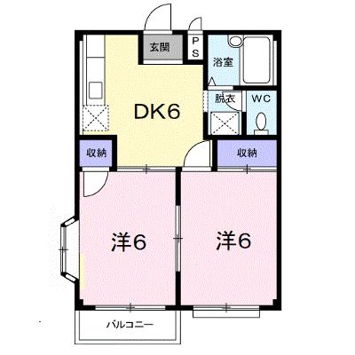 エルディム桜本Ａ 203【管理NO：1-003210801-02030】 ★家具家電は申し込み後に搬入しますの物件画像