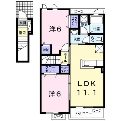 カーサ　アバンツァートⅠ 202【管理NO：1-019801701-02020】 ★家具家電は申し込み後に搬入しますの物件画像