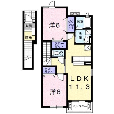 アプローズ　カーサ　Ａ 201【管理NO：1-018770001-02010】 ★家具家電は申し込み後に搬入します★ ★2026年08月下旬入居可能★の物件画像