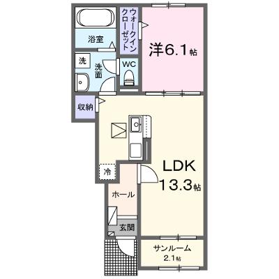 パークコートひたちなかＷⅡ 104【管理NO：1-028476702-01040】 ★家具家電は申し込み後に搬入します★の物件画像