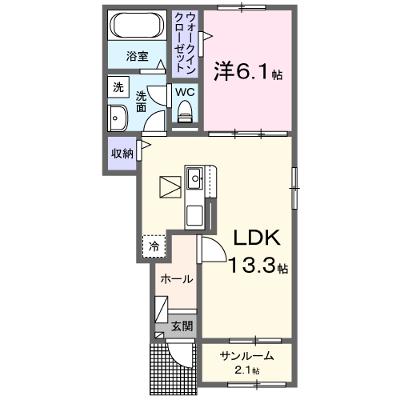 パークコートひたちなかＷⅠ 104【管理NO：1-028476701-01040】 ★家具家電は申し込み後に搬入します★の物件画像