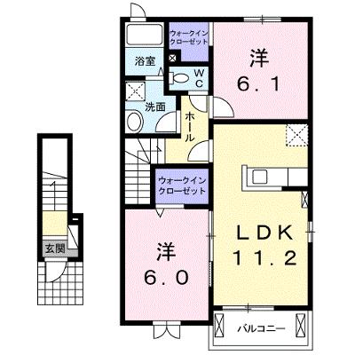 プレーヌ　Ａ 204【管理NO：1-021293901-02040】 ★家具家電は申し込み後に搬入します★の物件画像