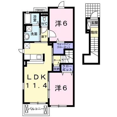 グランジェ 204【管理NO：1-017339201-02040】 ★家具家電は申し込み後に搬入します 2026年07月下旬入居可能の物件画像