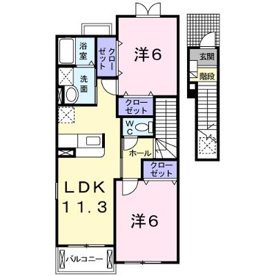 サニープラシードＢ 203【管理NO：1-013366402-02030】 ★家具家電は申し込み後に搬入しますの物件画像