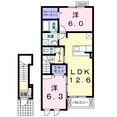 アリエッタ牧園　Ｂ 202【管理NO：1-020008502-02020】 ★家具家電は申し込み後に搬入します★ ★2026年08月下旬入居可能★の物件画像
