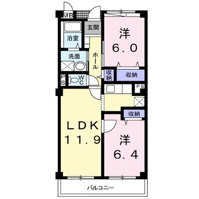 サンライズヴィラひたち野Ｂ 203【管理NO：1-011175502-02030】 ★家具家電は申し込み後に搬入します★の物件画像