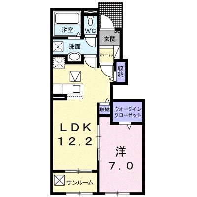 カプレット 102【管理NO：1-026433101-01020】 ★家具家電は申し込み後に搬入します★ ★2026年08月中旬入居可能★の物件画像