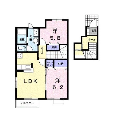 サン・ヒルズ永国Ｃ 203【管理NO：1-011711403-02030】 ★家具家電は申し込み後に搬入します★の物件画像