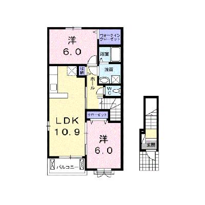 シャン　ドゥ　フルール　Ｃ 201【管理NO：1-020485401-02010】 ★家具家電は申し込み後に搬入します★の物件画像