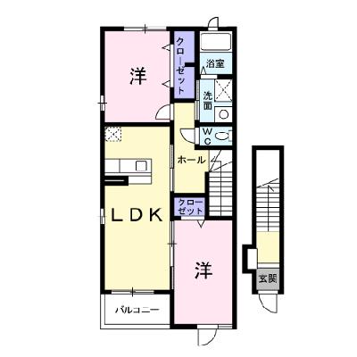 リナージュＡ 201【管理NO：1-015944701-02010】 ★家具家電は申し込み後に搬入します★の物件画像
