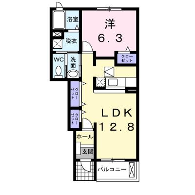 ドルチェ　カ－サ 102【管理NO：1-014139301-01020】 ★家具家電は申し込み後に搬入します★の物件画像