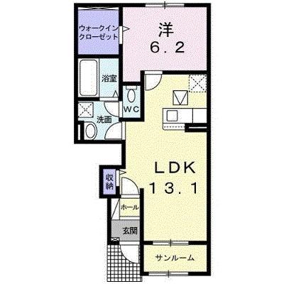 白山ヒルズＤ 102【管理NO：1-026620902-01020】 2026年08月中旬入居可能の物件画像