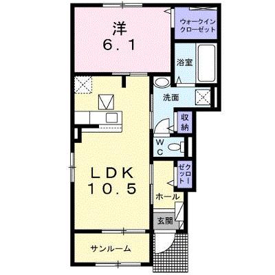 Ｋ．Ｚ　ｗｉｌｌ　Ａ 101【管理NO：1-025142901-01010】 2026年07月中旬入居可能の物件画像