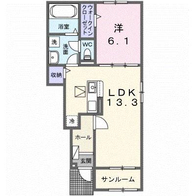 けやきレジデンスα 106【管理NO：1-028590701-01060】 ★家具家電は申し込み後に搬入しますの物件画像