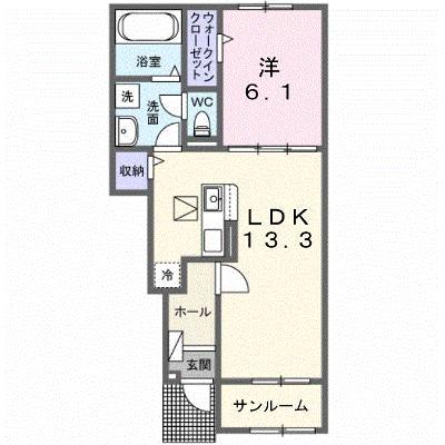 けやきレジデンスα 103【管理NO：1-028590701-01030】 ★家具家電は申し込み後に搬入しますの物件画像