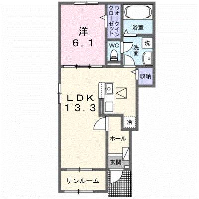 けやきレジデンスα 101【管理NO：1-028590701-01010】 ★家具家電は申し込み後に搬入しますの物件画像