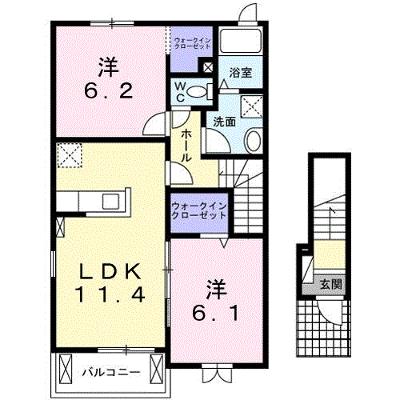 グランツ　ＴＡ・ＴＵ・ＭＩ　Ⅱ 201【管理NO：1-018648301-02010】 2026年07月中旬入居可能の物件画像