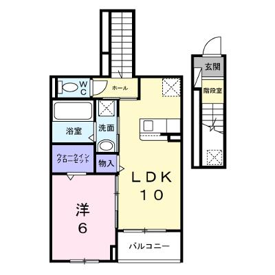 ベル・コリーヌＢ 203【管理NO：1-028379502-02030】 2026年07月上旬入居可能の物件画像