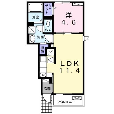 Ｌａ　Ｐａｃｅ（ラ　パーチェ） 103【管理NO：1-027084401-01030】 ★家具家電は申し込み後に搬入しますの物件画像