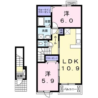 ファウストⅡ 204【管理NO：1-021559901-02040】 ★家具家電は申し込み後に搬入します 2026年08月下旬入居可能の物件画像