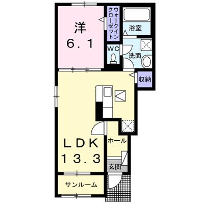 グランデ・コンフォート花水木Ａ 101【管理NO：1-027061701-01010】 ★家具家電は申し込み後に搬入します★ ★2026年08月中旬入居可能★の物件画像