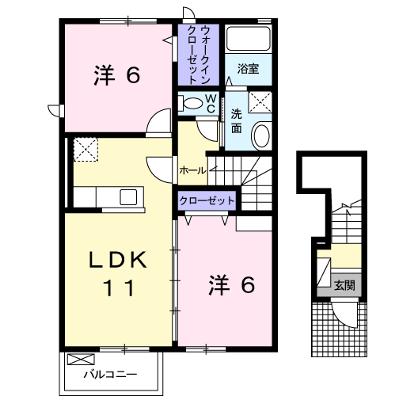 カフリーィエＤ 201【管理NO：1-017586201-02010】 ★家具家電は申し込み後に搬入します 2026年09月中旬入居可能の物件画像