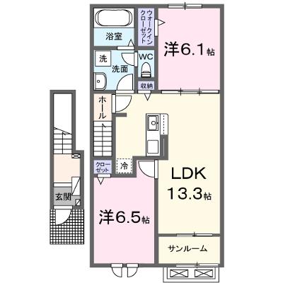 カーサ・セイスＢ 202【管理NO：1-027971402-02020】 ★家具家電は申し込み後に搬入します 2026年09月下旬入居可能の物件画像