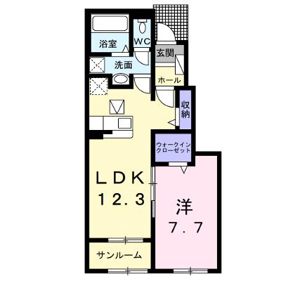 シェノンⅢ 103【管理NO：1-026997501-01030】 ★家具家電は申し込み後に搬入します 2026年08月中旬入居可能の物件画像