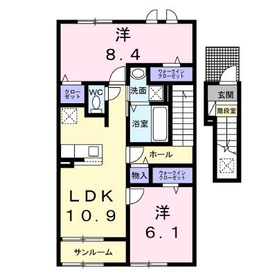 ニコリヴⅡ 204【管理NO：1-028404102-02040】 ★家具家電は申し込み後に搬入します 2026年10月中旬入居可能の物件画像