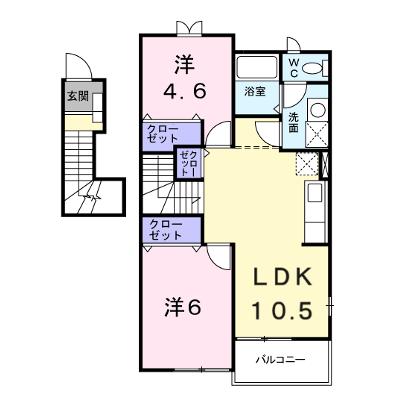 ル・シエルⅡ 201【管理NO：1-011855602-02010】 ★家具家電は申し込み後に搬入します★の物件画像