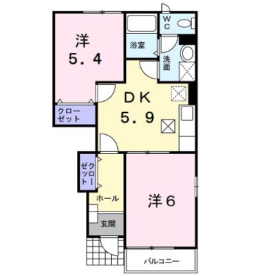 ル・シエルⅠ 104【管理NO：1-011855601-01040】 ★家具家電は申し込み後に搬入します★の物件画像