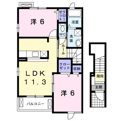サザン・ヒル 201【管理NO：1-019340201-02010】 ★家具家電は申し込み後に搬入しますの物件画像