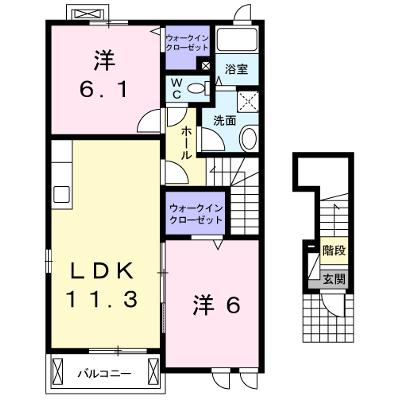 サンフィオーレ　Ｂ 201【管理NO：1-016772402-02010】 ★家具家電は申し込み後に搬入しますの物件画像