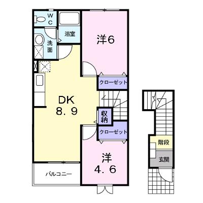 ル・シエルⅠ 202【管理NO：1-011855601-02020】 ★家具家電は申し込み後に搬入します★の物件画像