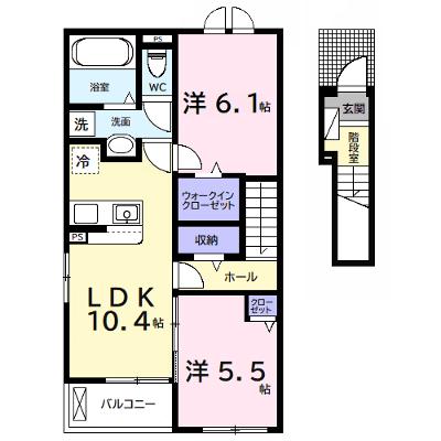 ＫｏｕｗａⅡ 204【管理NO：1-028395902-02040】 ★家具家電は申し込み後に搬入しますの物件画像