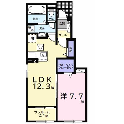 ウルルⅠ 103【管理NO：1-028242701-01030】 ★家具家電は申し込み後に搬入します 2026年08月上旬入居可能の物件画像