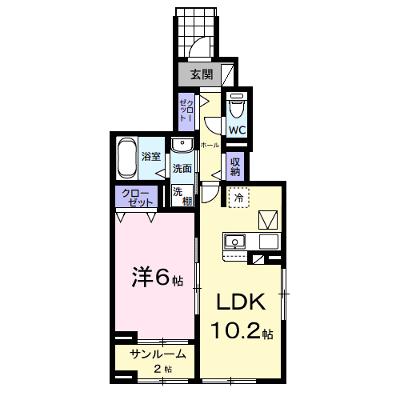 サンリット　ヒル 101【管理NO：1-027752601-01010】 ★家具家電は申し込み後に搬入しますの物件画像