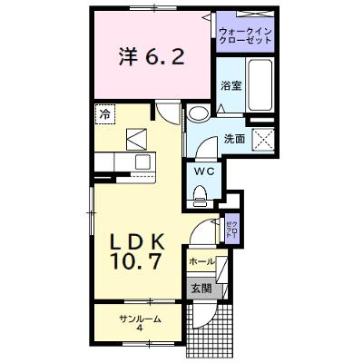 エスポワール 101【管理NO：1-026556001-01010】 ★家具家電は申し込み後に搬入します★の物件画像