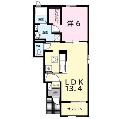 サニーレジデンスⅡ 104【管理NO：1-022566702-01040】 ★家具家電は申し込み後に搬入します★の物件画像