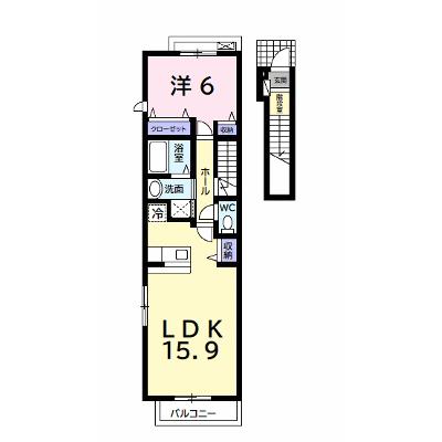 プリティ 202【管理NO：1-016063101-02020】 ★家具家電は申し込み後に搬入します★の物件画像