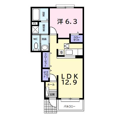 エスポワール　Ⅰ 102【管理NO：1-014028101-01020】 ★家具家電は申し込み後に搬入しますの物件画像