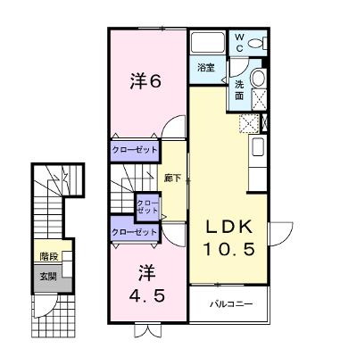 アヴニールⅧ 202【管理NO：1-010365404-02020】 ★家具家電は申し込み後に搬入します★の物件画像