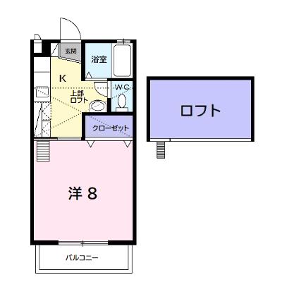 サンハイツ長者ヶ台Ｂ 206【管理NO：1-099213301-02060】 ★家具家電は申し込み後に搬入します★の物件画像