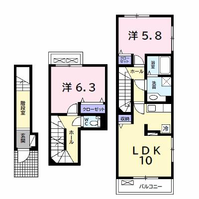 サンヴェール茂原Ｃ 206【管理NO：1-020958203-02060】 ★家具家電は申し込み後に搬入しますの物件画像