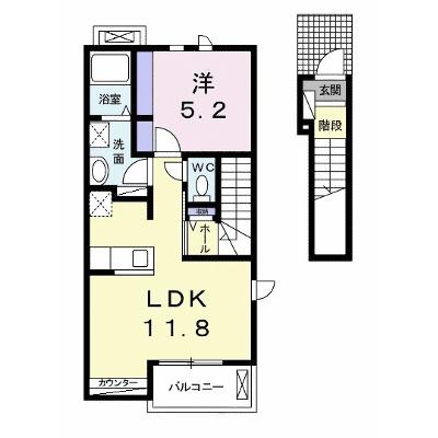 マ・メゾン 201【管理NO：1-020605901-02010】 ★家具家電は申し込み後に搬入します★の物件画像