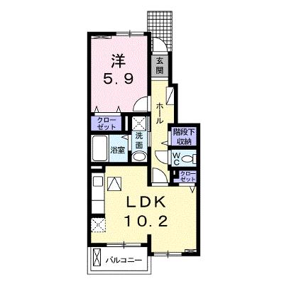 フォルトゥーナＣ 103【管理NO：1-018726201-01030】 ★家具家電は申し込み後に搬入します★の物件画像